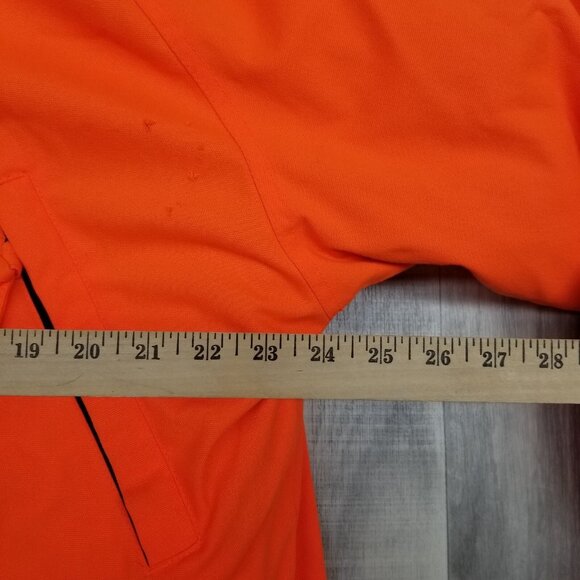 ✅Mount'n Prairie Hooded Hunting 3/1 Jacket W/Zip Out Liner Orange Mens M *STAIN - Picture 4 of 14